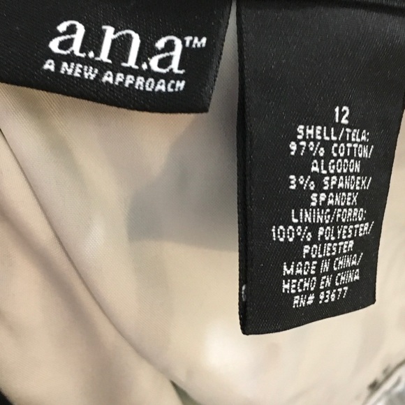 A.N.A. Black and white Halter tie neck dress size 12 - Picture 4 of 4